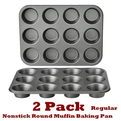 Round Muffin Baking Pan Cupcake Tin Nonstick Round Cooking