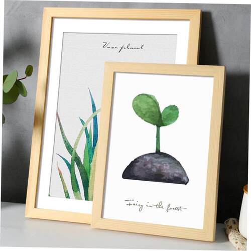 Nordic simple wooden photo frame square picture frames 相框
