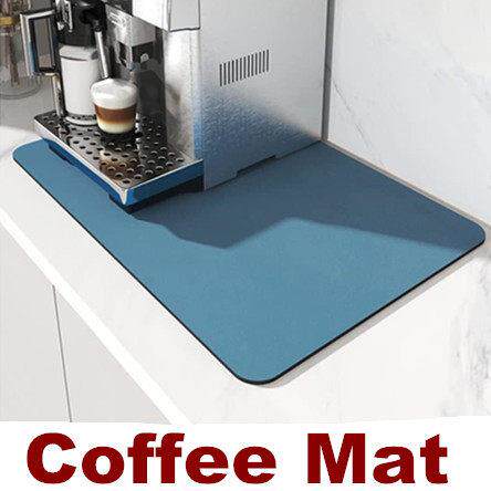 Coffee Mat Absorbent Dish Drying Mat for Kitchen Counter