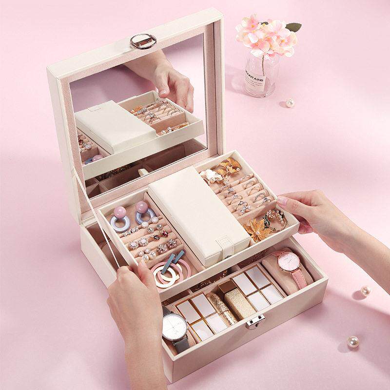 Cosmetics box wooden jewelry boxes creative gift jewellery