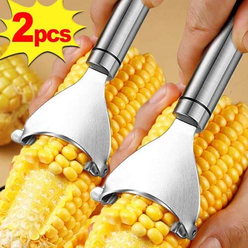 Stainless Steel Corn Peeler Serrated Corn Stripper Peelers C