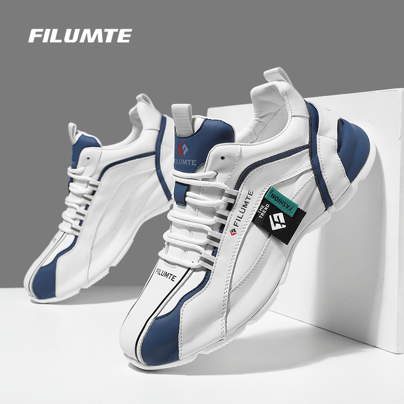 FILUMTE品牌正品男鞋2025新款秋季男士休闲鞋男款运动鞋子潮真皮