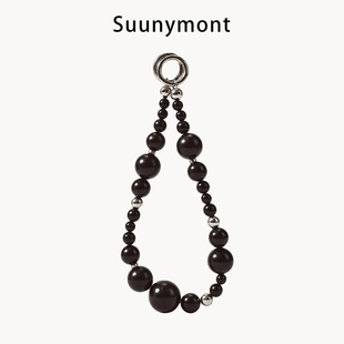 原创设计款黑檀链条包包挂件气质百搭国风2025新款手捻包挂车挂