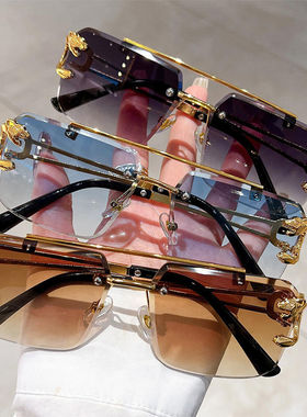 时尚无边框开车男士墨镜遮阳时尚