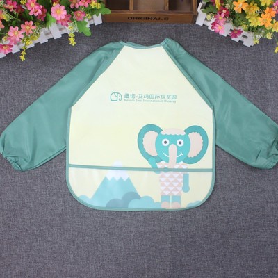 工厂儿童罩衣反穿衣防水宝宝婴儿免洗饭衣围兜围裙画画衣
