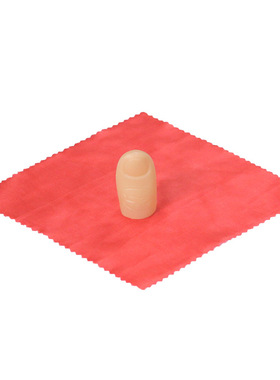 跨境红色丝巾消失魔术道具魔幻丝巾新奇特PVC仿真拇指套厂家现货