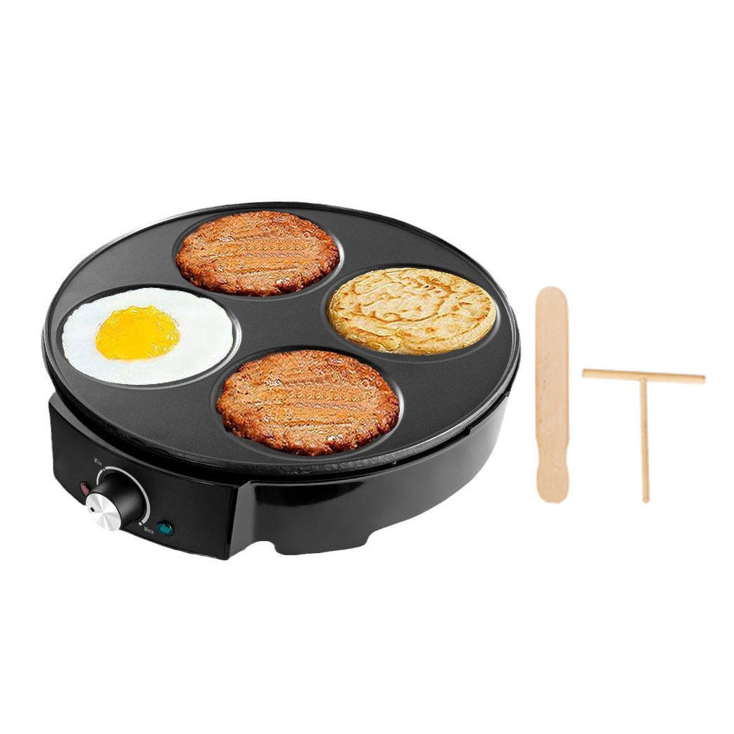 跨境薄饼机电饼铛家用烙饼机烤饼锅牛排机煎蛋机煎烤机汉堡机三明