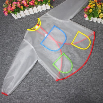 跨境工厂幼儿园画画衣儿童防水污美术罩衣宝宝反穿衣饭衣围裙