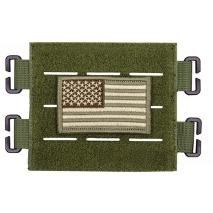 Molle系统臂章5寸魔术贴章士气章底座战术背心背包机能挂钩贴底座