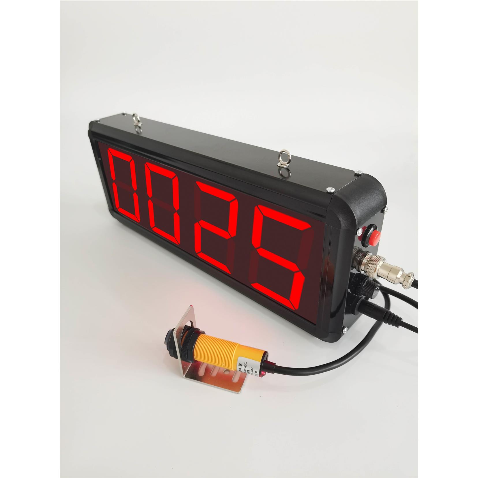 大屏红外线计数器自动感应输送带流水线传送电子数显点数机记数器