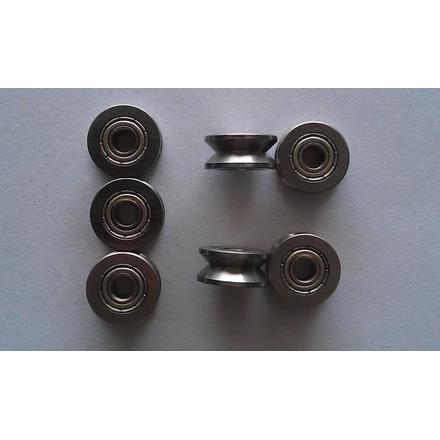 V624ZZ 走导轨道V型槽凹槽Ｕ型槽 内嵌 滑轮 轴承 624VV 4*13*6