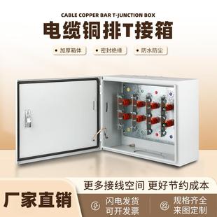 矿物电缆分支箱铜排T接转换配电箱低压楼层桥架T型接线工程用箱