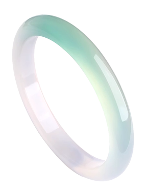 油青色玉髓手镯远山黛玛瑙玉镯子