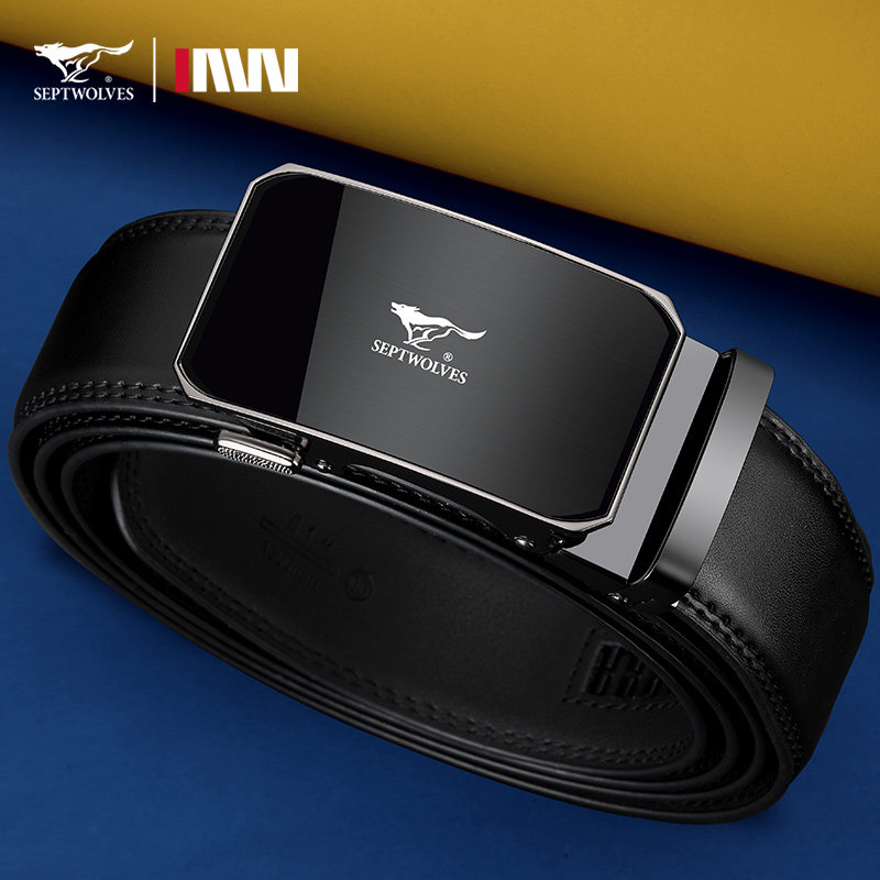 七匹狼正品皮带男士2026新款真皮腰带牛皮裤送老公男朋友精美礼盒