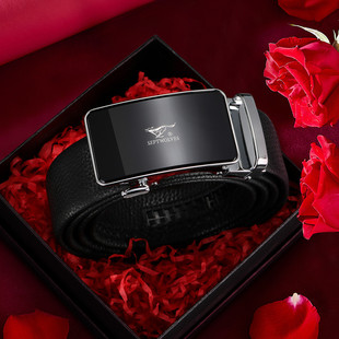 七匹狼皮带男士真皮2026新款高档腰带老公生日礼物送爸爸裤带礼盒