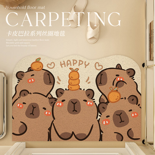 卡皮巴拉入户门圈地耐脏防滑