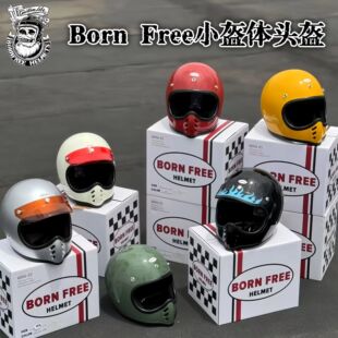 moto3山车盔哈雷印第安凯旋 BornFree小盔体头盔复古机车全盔Mini