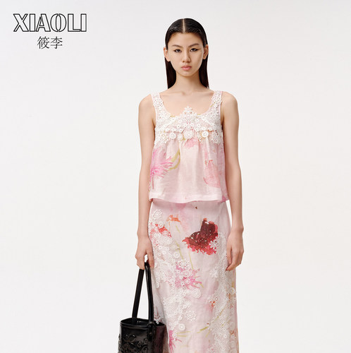 【XIAOLI筱李】蕾丝背心女上衣