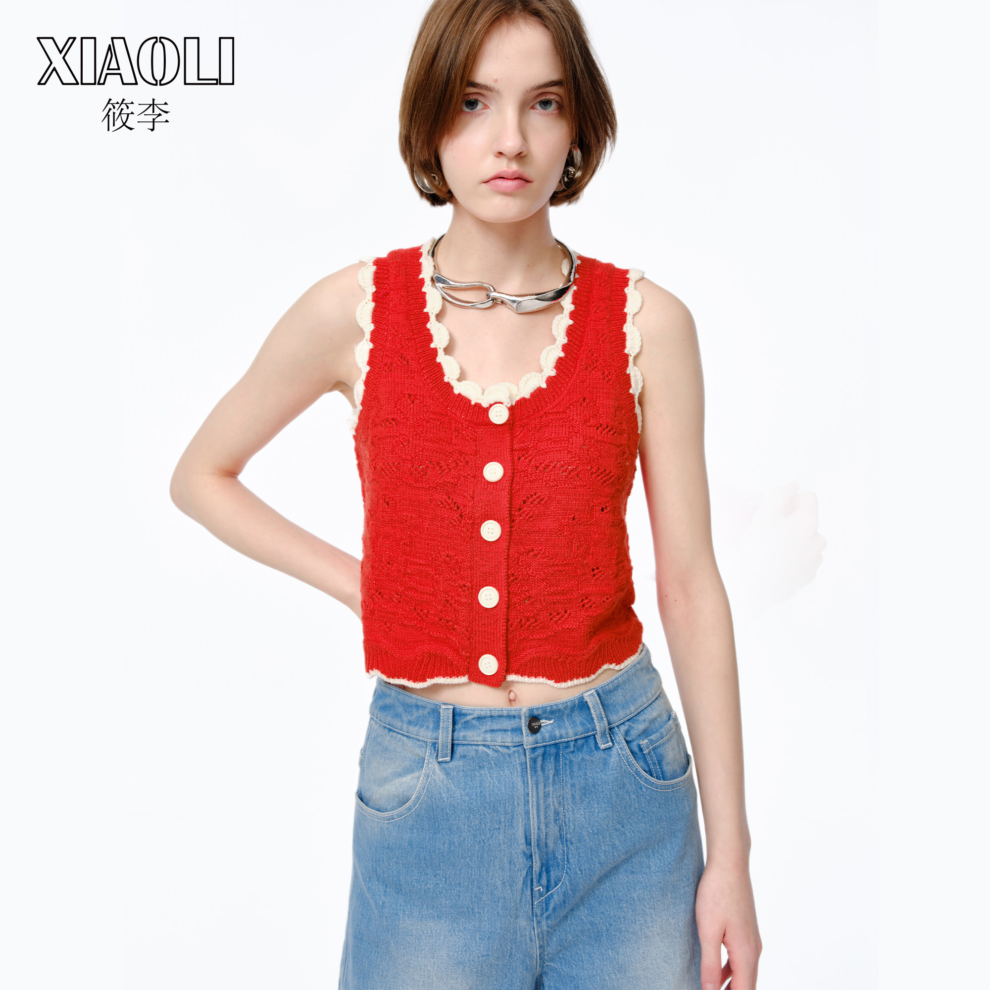 【新年限定】XIAOLI筱李羊毛针织短背心马甲