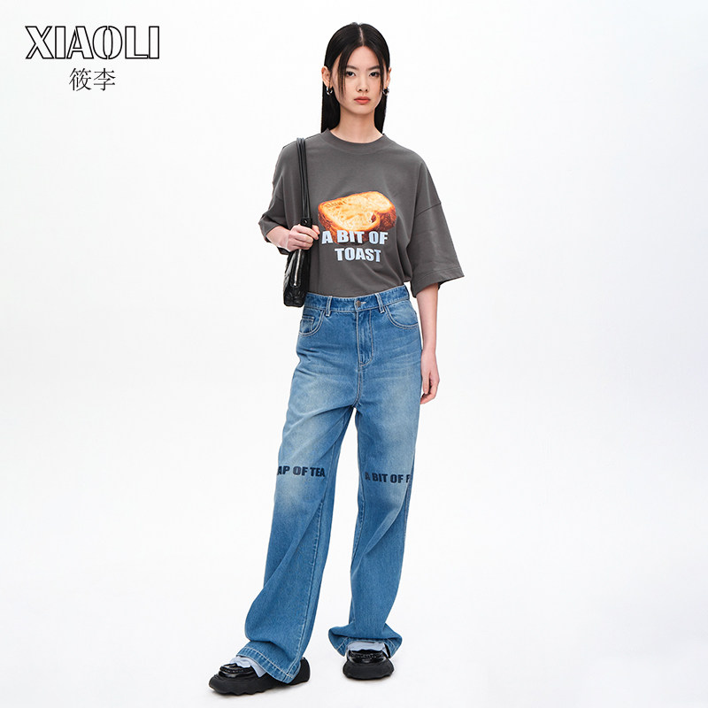 XIAOLI筱李男女同款基础百搭T恤