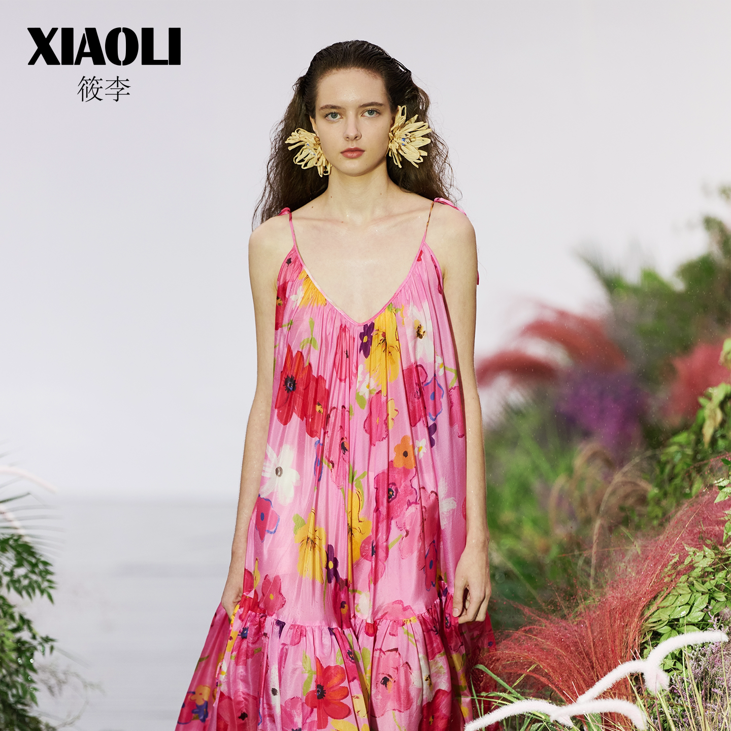 XIAOLI筱李印花桑蚕丝套装图片