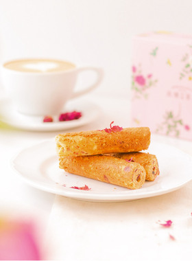 良壤高端纯手工玫瑰蛋卷无添加健康网红零食办公室下午茶送礼