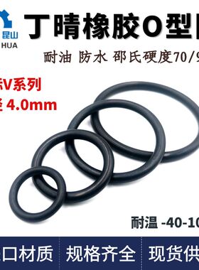 日标V系列线径4mm内径10-220丁晴o型圈O型密封圈ORingo形NBR胶圈
