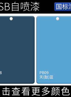 PB08蓝灰PB09天(酞)蓝色国标GSB标准色喷漆DIY户外涂鸦金属翻新漆
