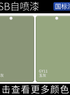 漆先生国标GSB户外涂鸦模型翻修复划痕自喷漆Y13淡黄灰GY11玉灰