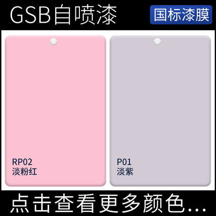 漆先生GSB喷漆RP02淡粉红P01淡紫手办模型上色设备机械专用翻新漆