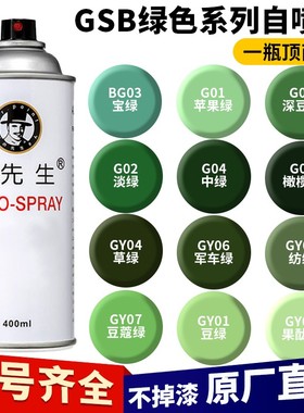 国标GSB涂料色卡定制G01苹果绿色自喷漆GY07豆蔻绿G03艳绿G04中绿