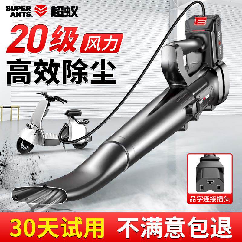 鼓风机吹风机吹灰尘大功率强力吹雪机小型吹风枪接电瓶车用锂电池