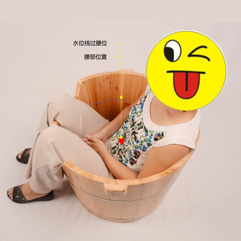 木桶坐浴桶坐浴盆药浴洗屁股矮木盆女蹲洗盆泡腰桶妇科养生泡臀桶