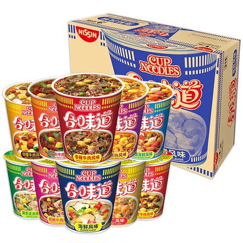 日清合味道杯面海鲜风味夜宵充饥