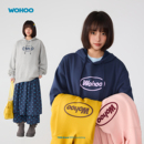 wohoo连帽卫衣男女2025新款 上衣 秋冬内搭加绒情侣宽松摇粒绒帽衫