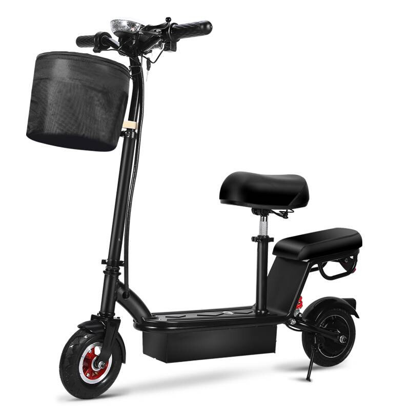 极速迷你超轻便携电动滑板车成年代步小J型折叠电瓶车上班女士带