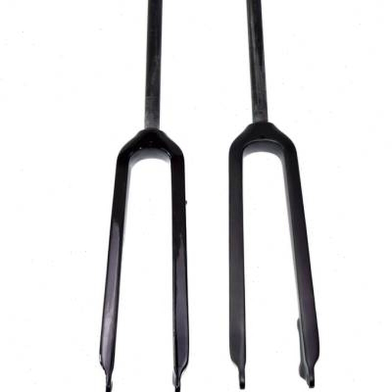 极速无标全碳纤维山地自行车前叉碟钉版26ER275ER29ER.无避震直管