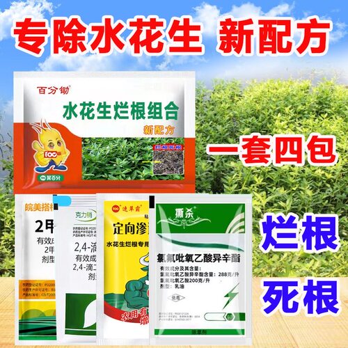专杀水花生除烂根连除水花草剂根除革命草莲子草水葫芦用配方套装