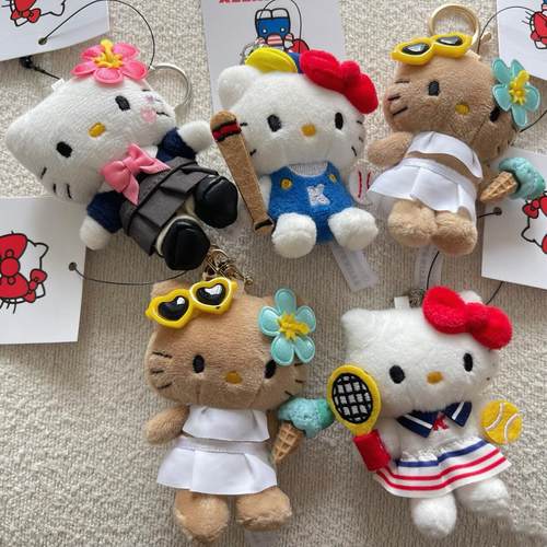 kitty挂件50周年黑皮雪糕凯蒂猫