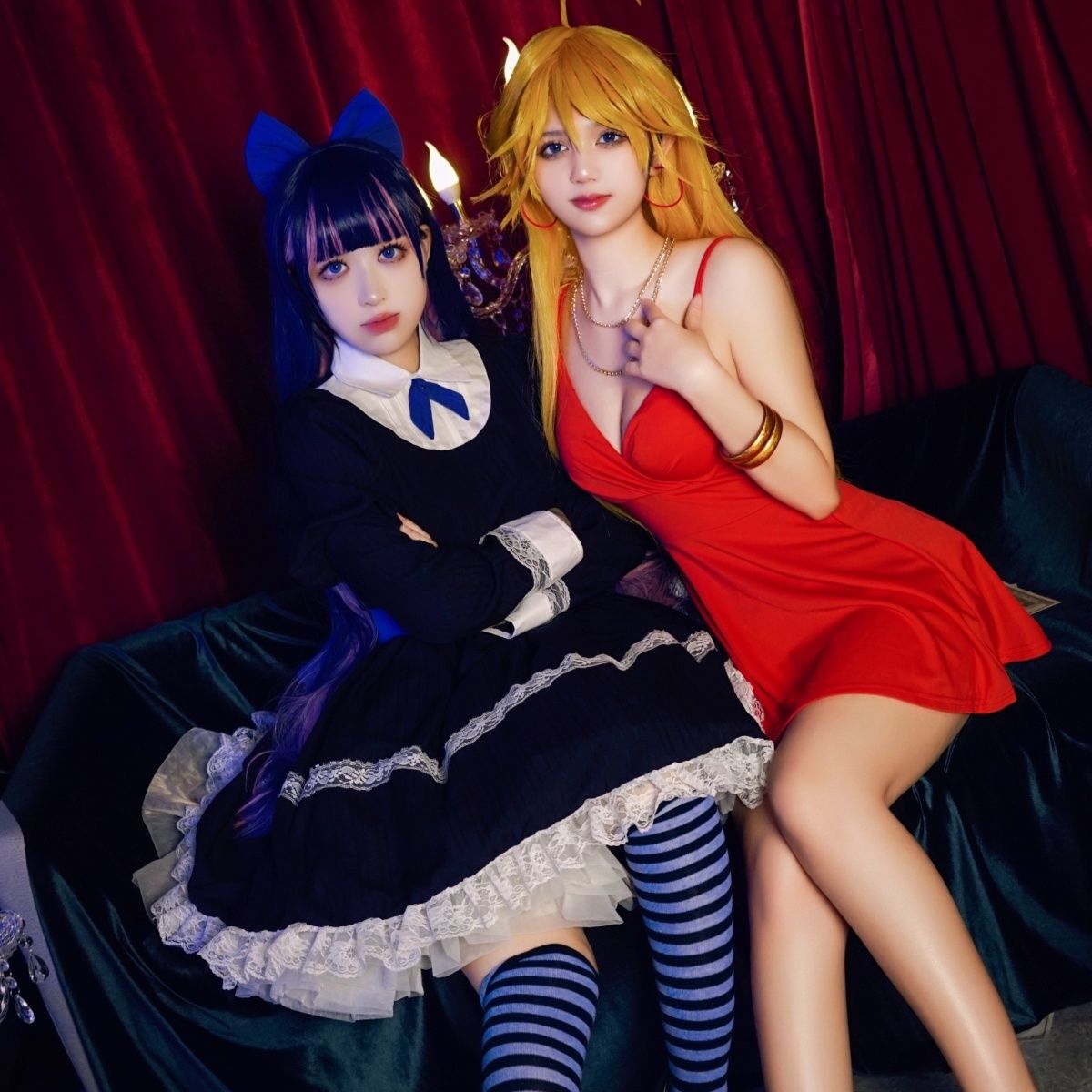 【现货】吊带袜天使 史朵巾cos Panty Stocking 潘迪cosplay服