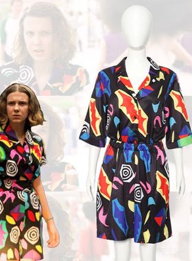 万圣节Strangestory3 Eleven 3D短袖衬衫cosplay表演服怪奇物语