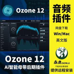 臭氧12 AI智能一键母带处理效果器混音插件 Ozone iZotope