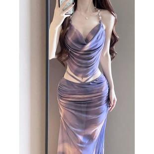 比基尼泳衣女2025新款 钢托聚拢显瘦海边度假风 性感三件套分体裙式