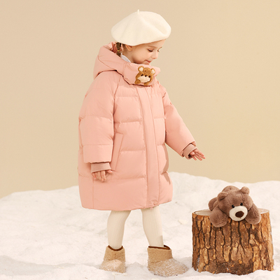 中长款加厚男童女童羽绒服