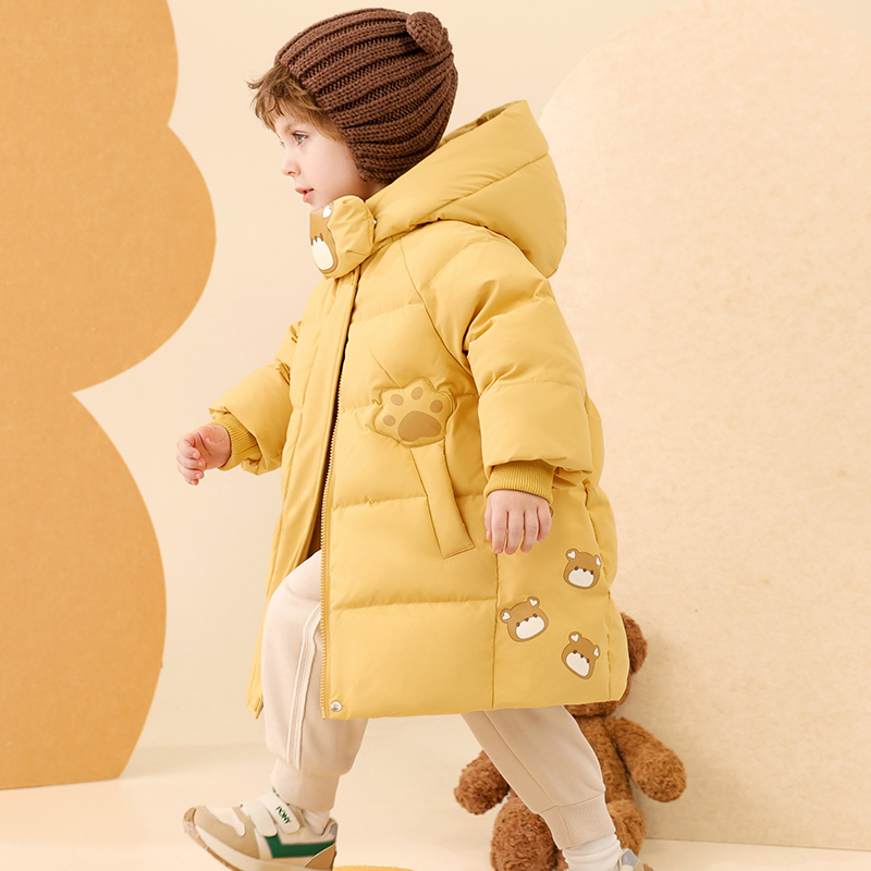 中长款加厚男童女童羽绒服