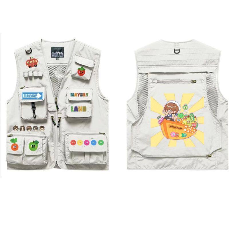 应援演唱会定制印字印log马甲o贴图多口袋外套专业订制