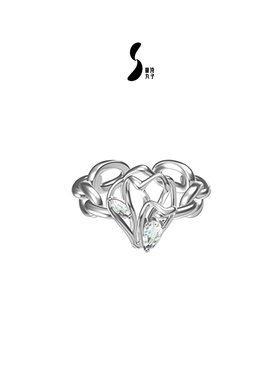 情侣锆石欧美潮流开口戒指