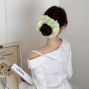 韩系多层蕾丝花朵发圈女2025新款 镂空刺绣扎头发绳皮筋头绳发饰