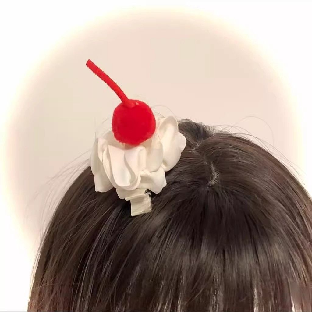 甜妹可爱奶油蛋糕小樱桃发夹甜美少女心百搭新款发饰头饰鸭嘴夹,饰品/流行首饰/时尚饰品新,发饰,淘宝优惠券,粉丝福利购,淘宝优惠卷
