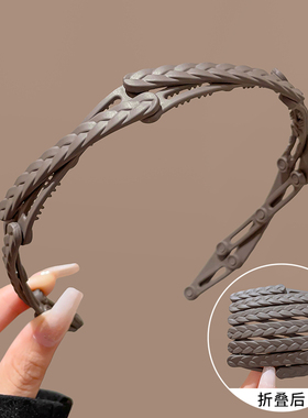 外出旅行伸缩折叠发箍女便携式洗脸发卡碎发整理防滑头饰头箍